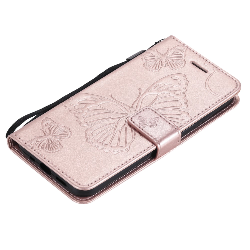  iPhone 13 Mini - Butterfly Lder Fodral - Rosguld - Teknikhallen.se