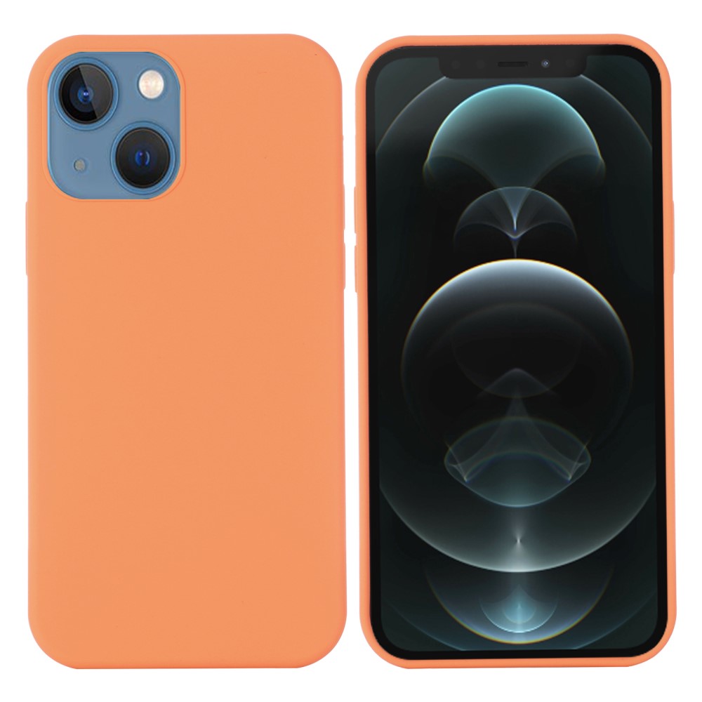  iPhone 13 Mini - MagSafe Liquid Silikon Skal - Orange - Teknikhallen.se