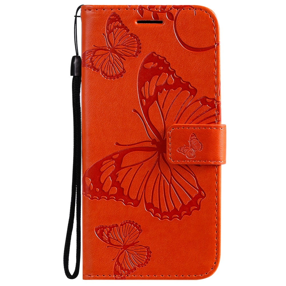  iPhone 13 Pro Max - Butterfly Lder Fodral - Orange - Teknikhallen.se