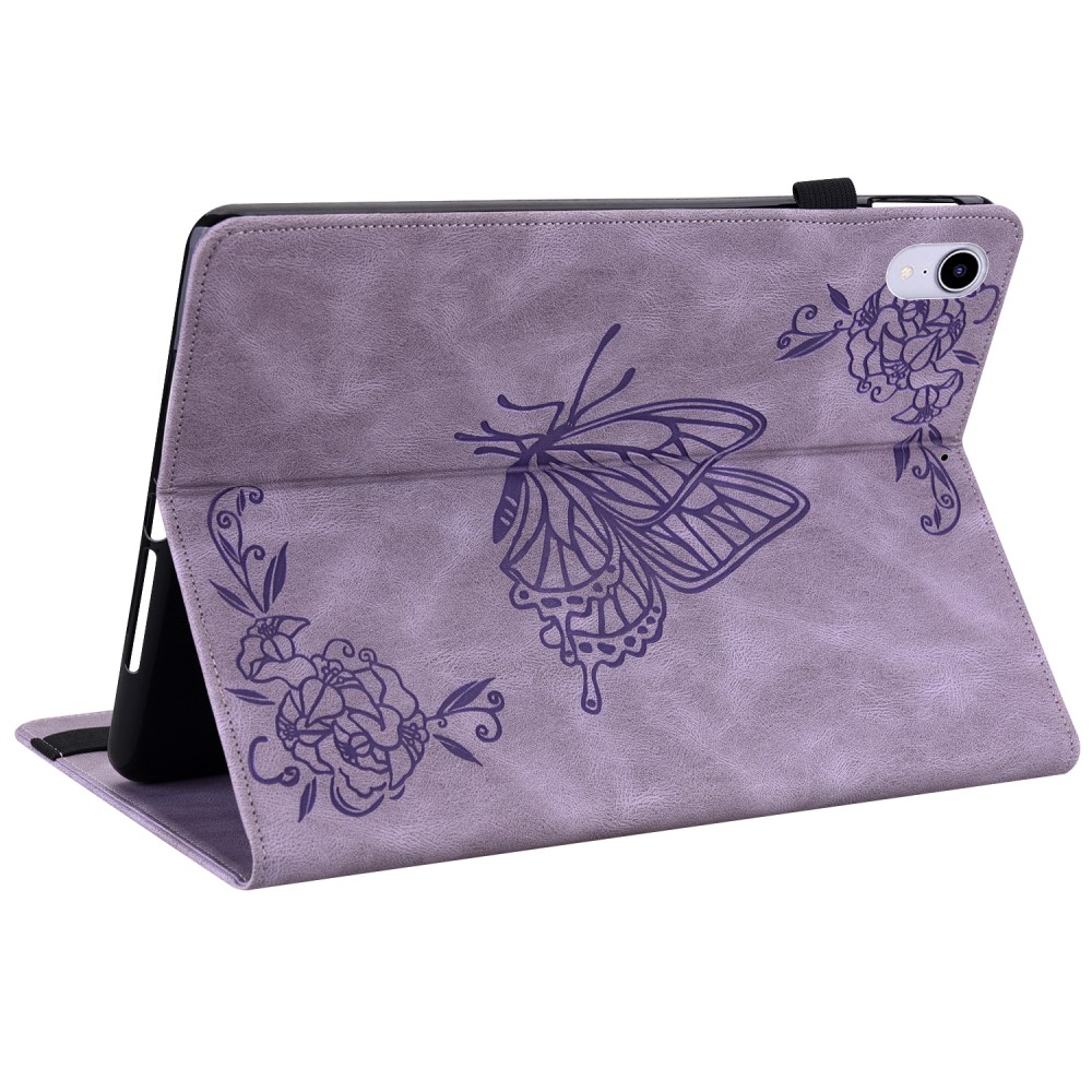  iPad Mini 2024/2021 Fodral Butterfly Flower Lila - Teknikhallen.se