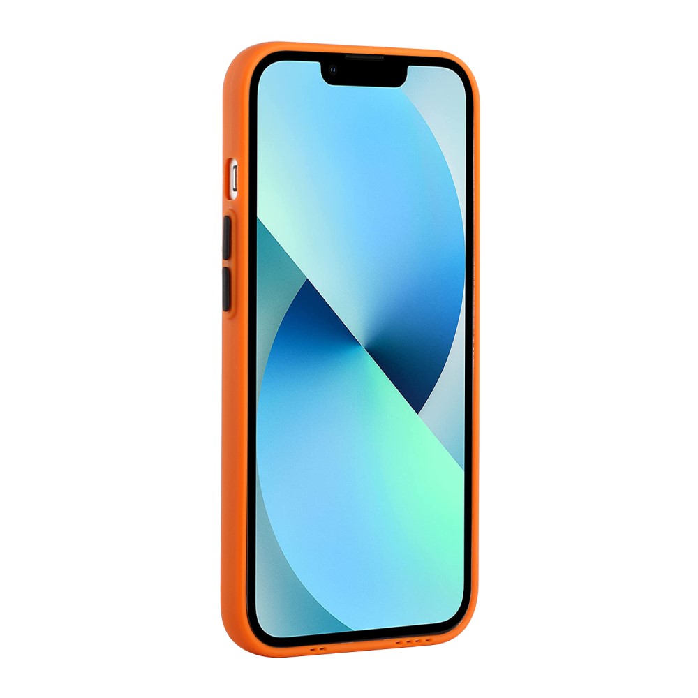  iPhone 13 Mini Skal Med Kortfack Orange - Teknikhallen.se