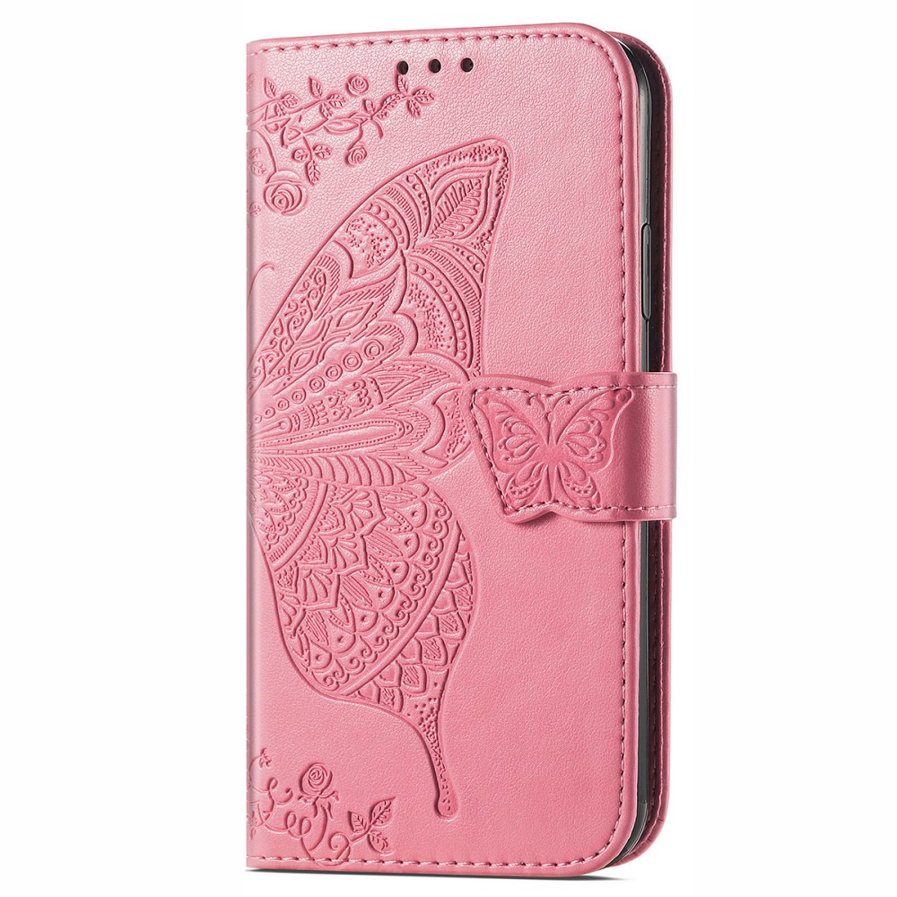  Xiaomi 11T / 11T Pro Fodral Läder Butterfly Rosa - Teknikhallen.se