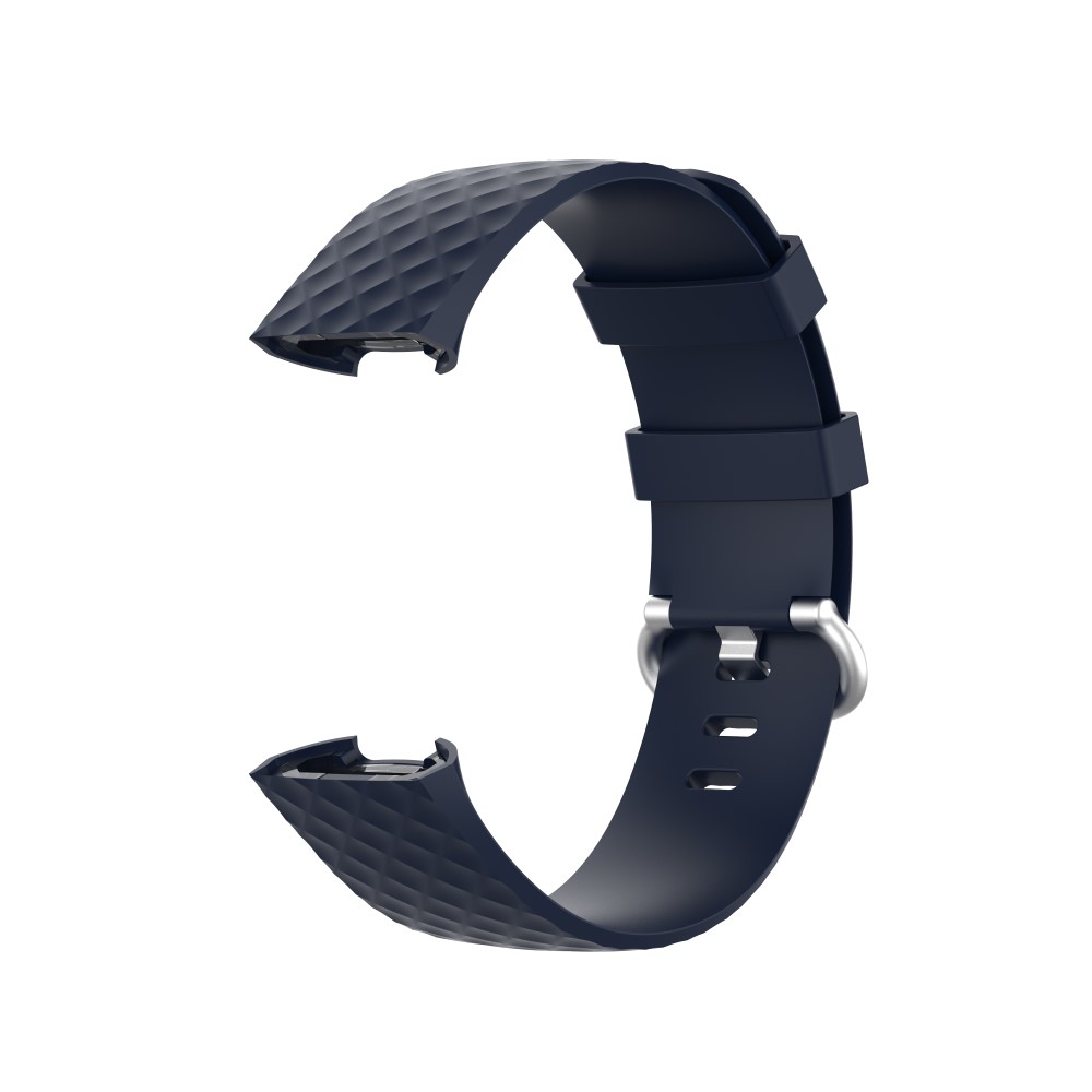  Armband Fitbit Charge 3 / 4 Navy Blue - Teknikhallen.se