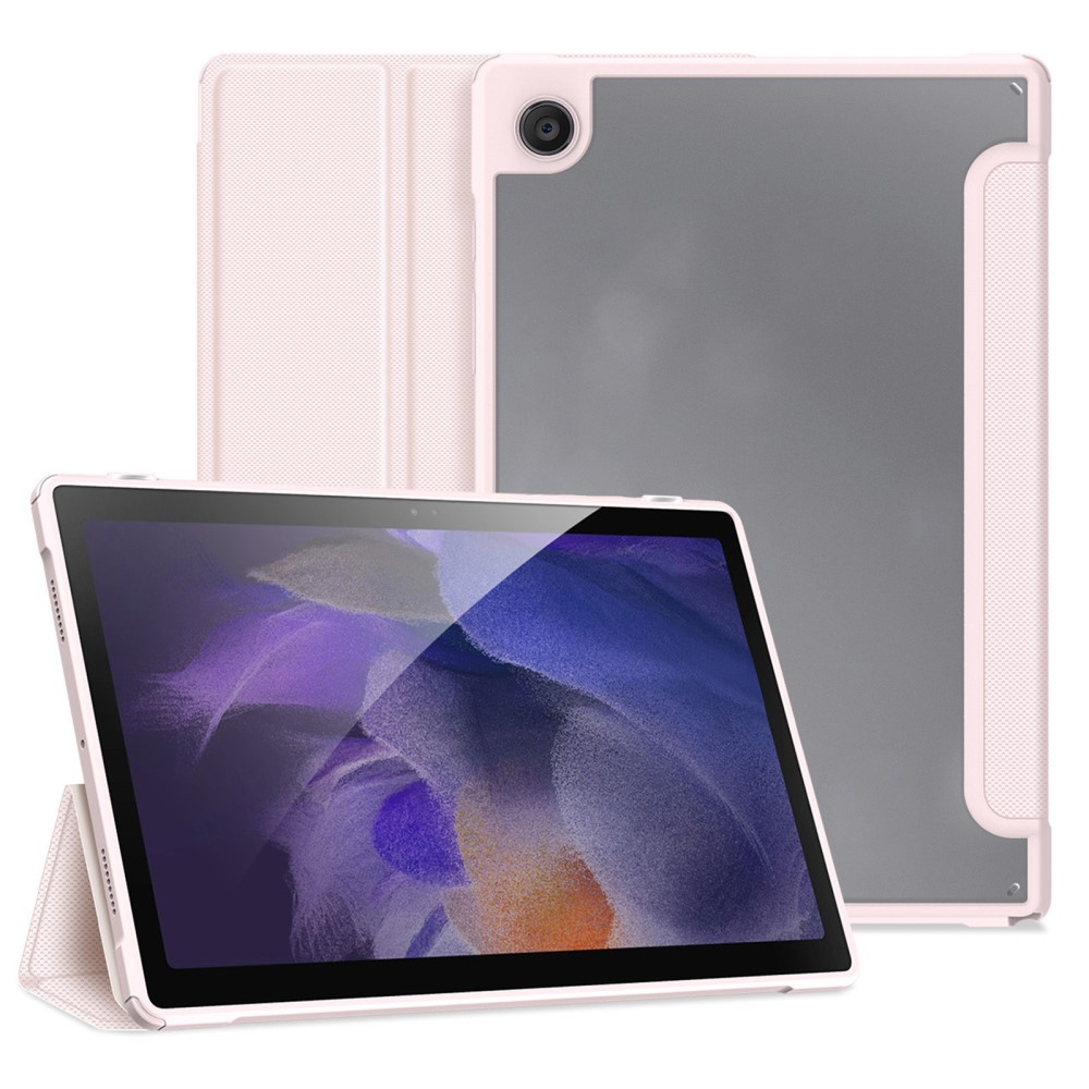 DUX DUCIS DUX DUCIS Samsung Galaxy Tab A8 10.5 (2021) Ljus Rosa Fodral TOBY Tri-Fold - Teknikhallen.se