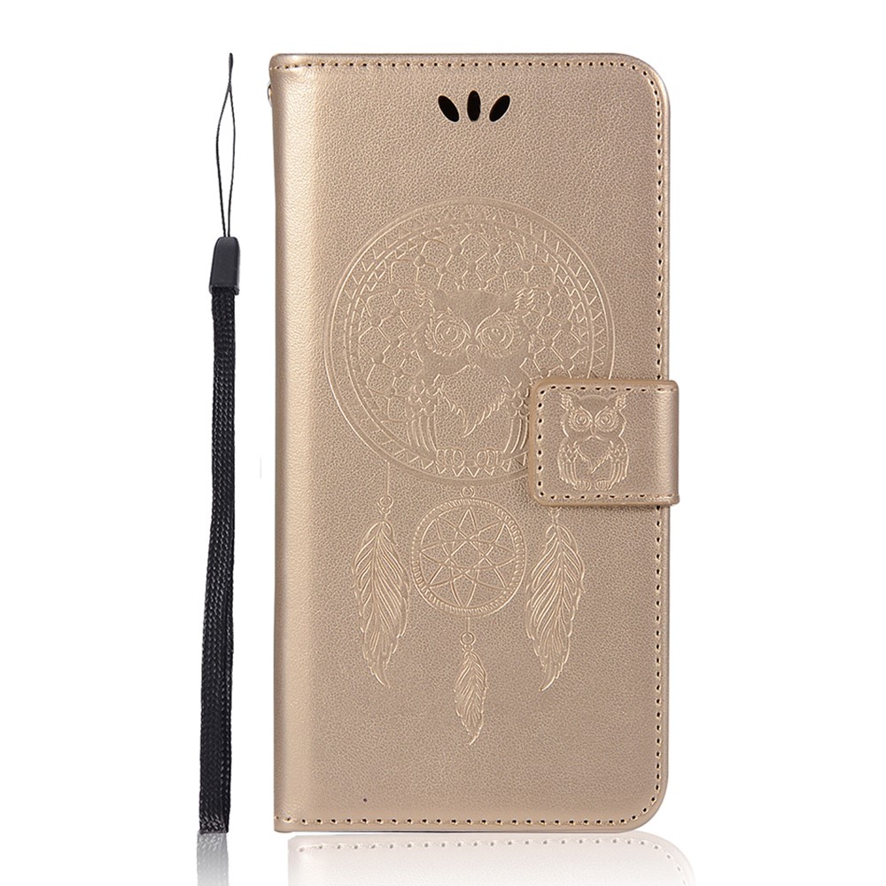  Samsung Galaxy S22 Ultra Fodral Owl Dreamcatcher Guld - Teknikhallen.se