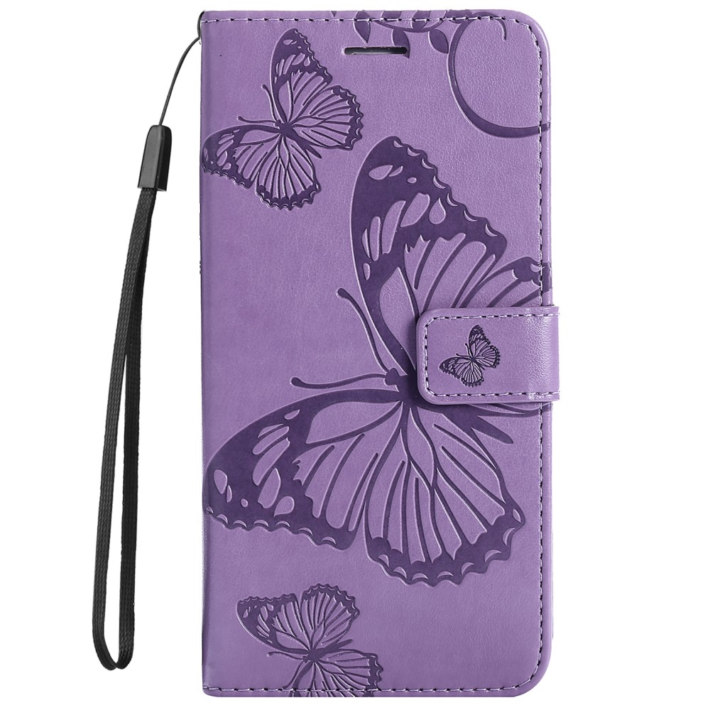  Samsung Galaxy S22 Ultra Fodral Tryck Butterfly Lila - Teknikhallen.se