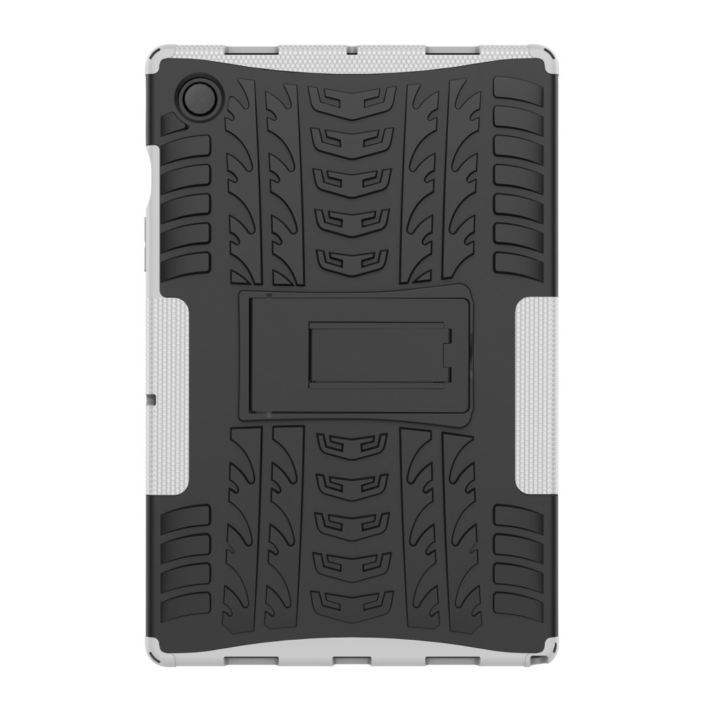  Samsung Galaxy Tab A8 10.5 (2021) Skal Rugged Kickstand Armor Vit - Teknikhallen.se