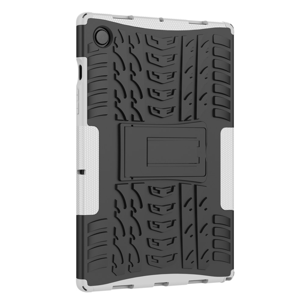  Samsung Galaxy Tab A8 10.5 (2021) Skal Rugged Kickstand Armor Vit - Teknikhallen.se