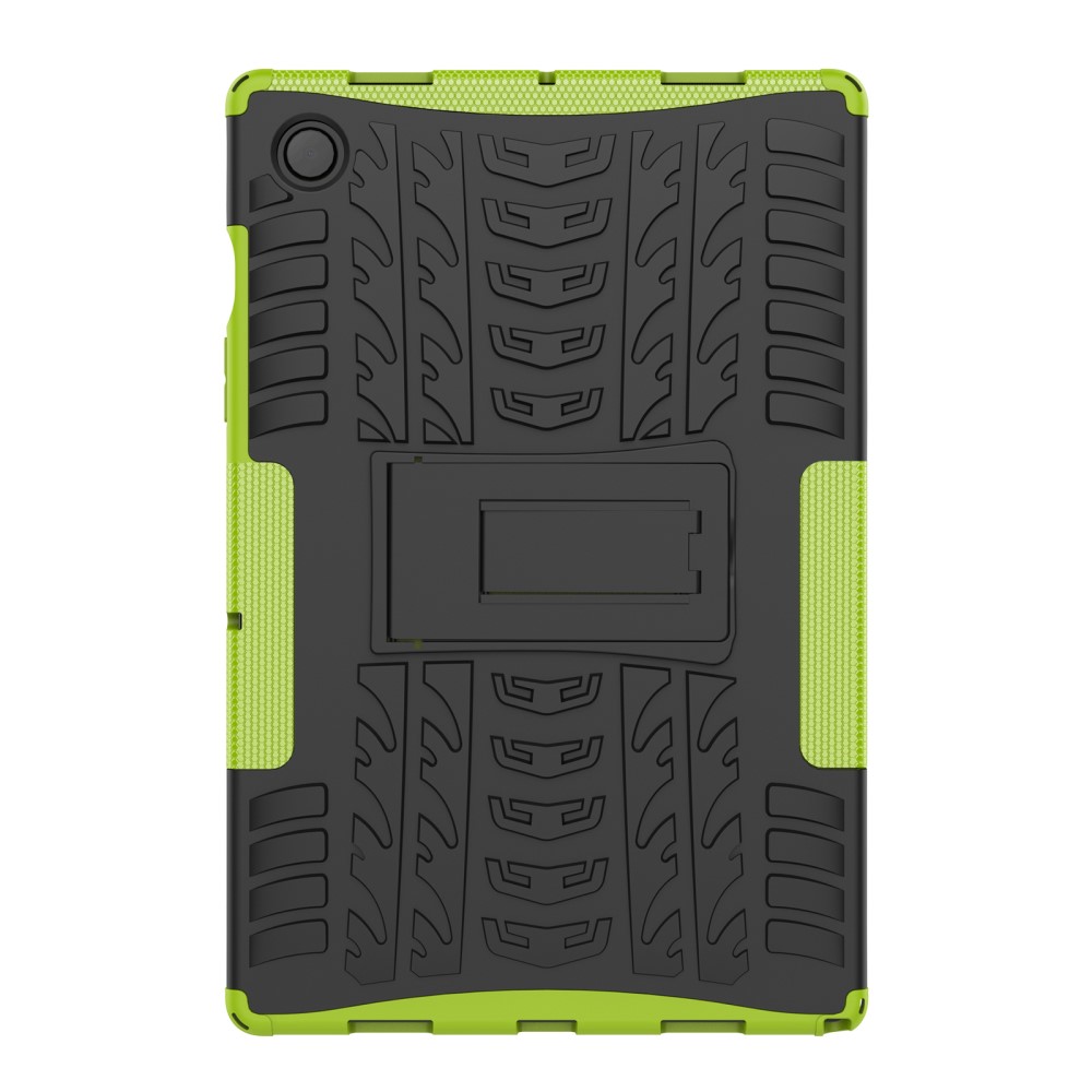  Samsung Galaxy Tab A8 10.5 (2021) Skal Rugged Kickstand Armor Grön - Teknikhallen.se