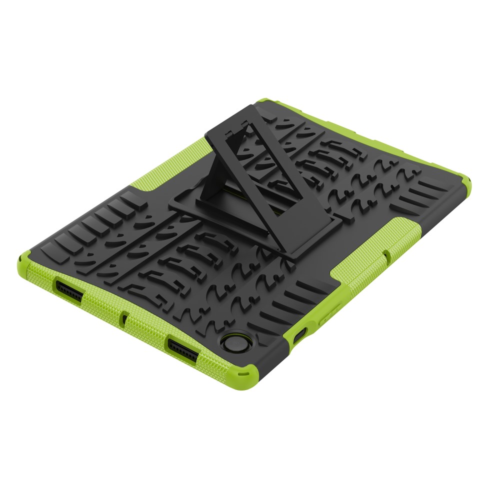  Samsung Galaxy Tab A8 10.5 (2021) Skal Rugged Kickstand Armor Grön - Teknikhallen.se