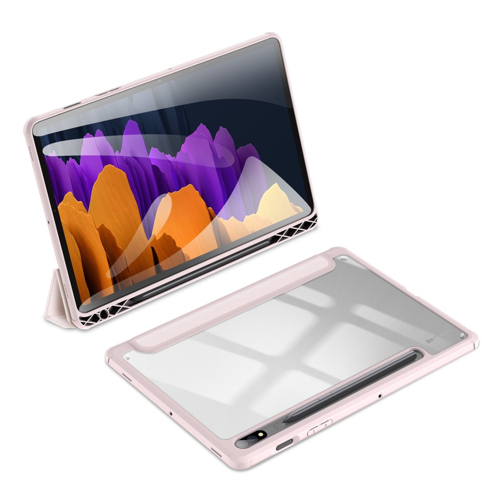 DUX DUCIS DUX DUCIS Samsung Galaxy Tab S7 / Tab S8 Fodral TOBY Pennhållare Rosa - Teknikhallen.se