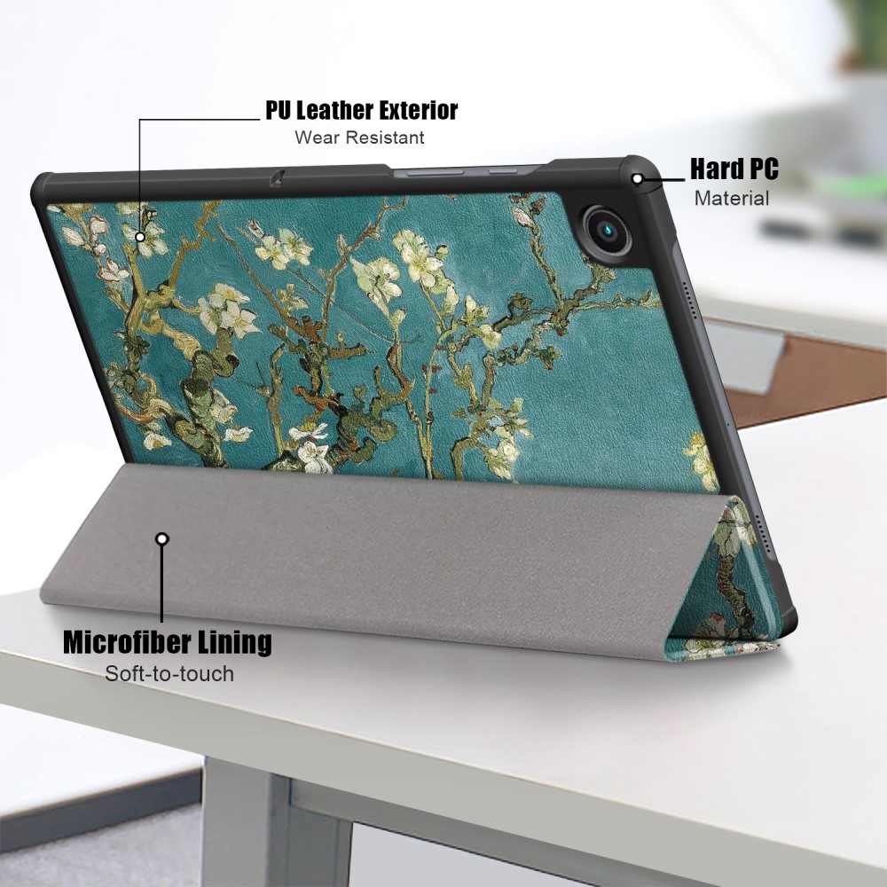  Samsung Galaxy Tab A8 10.5 (2021) Fodral Tri-Fold Peach Blossom - Teknikhallen.se