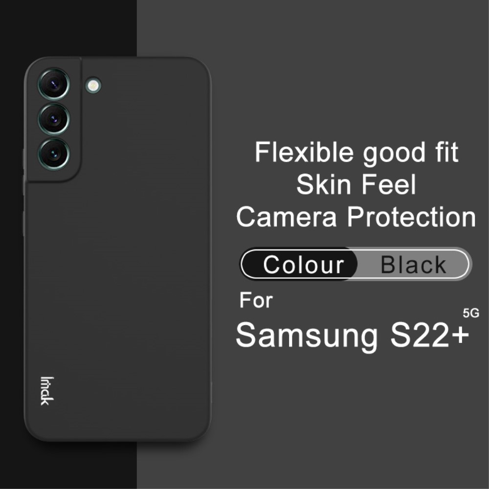 IMAK IMAK Samsung Galaxy S22 Plus Skal Skin Touch TPU Svart - Teknikhallen.se