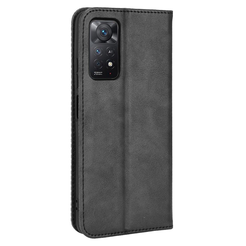  Xiaomi Redmi Note 11 Pro 5G Fodral Flip Vintage Svart - Teknikhallen.se