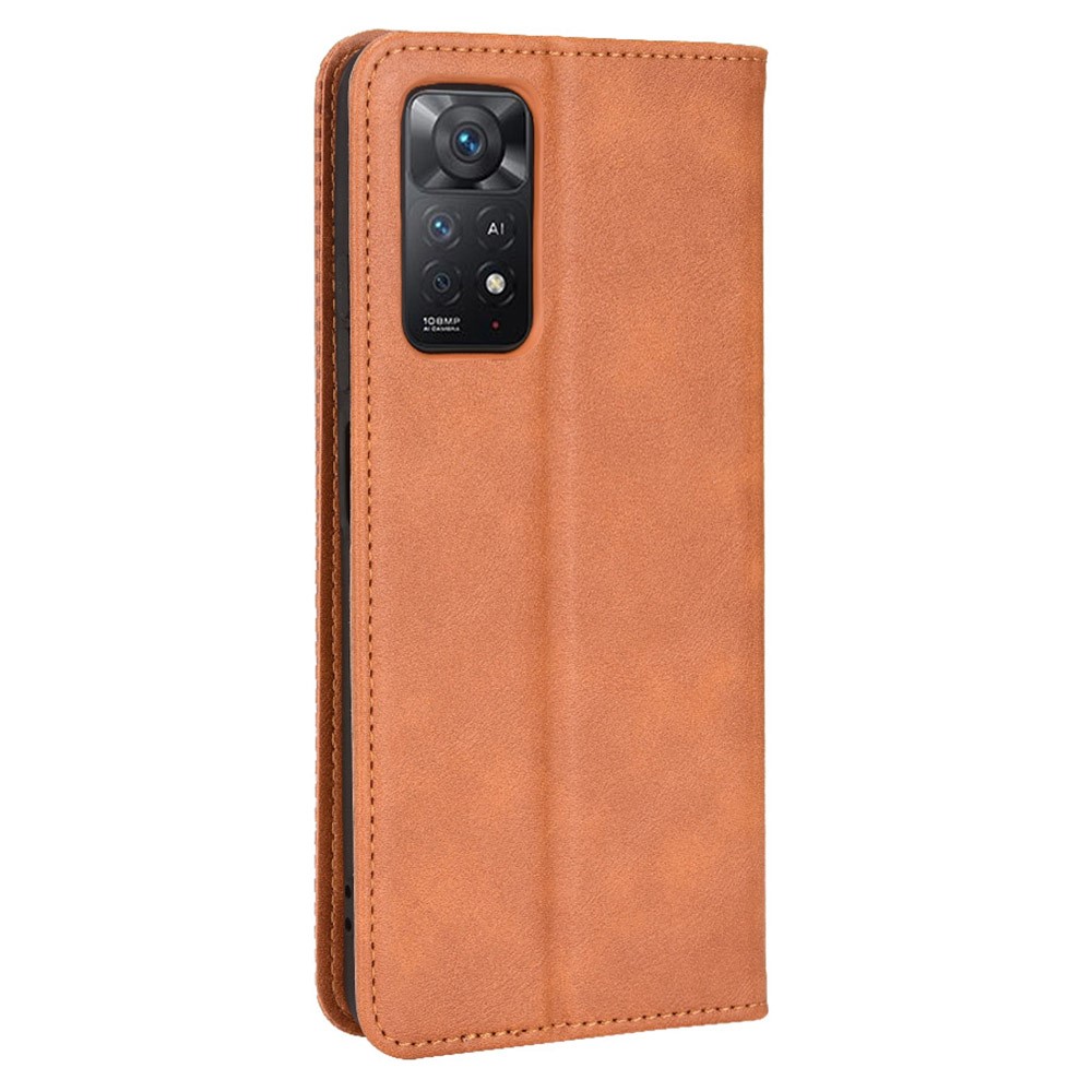  Xiaomi Redmi Note 11 Pro 5G Fodral Flip Vintage Brun - Teknikhallen.se