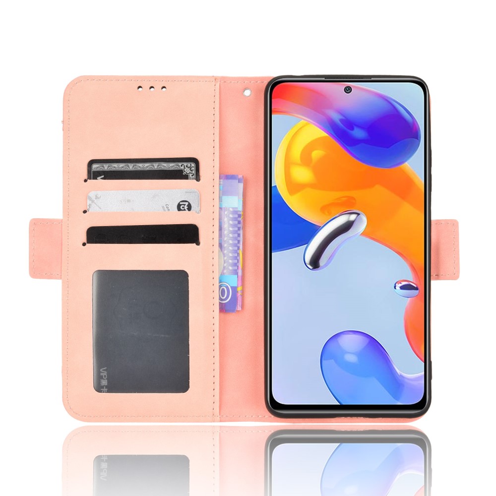  Xiaomi Redmi Note 11 Pro 5G Fodral Avtagbart Kortfodral Ljus Rosa - Teknikhallen.se