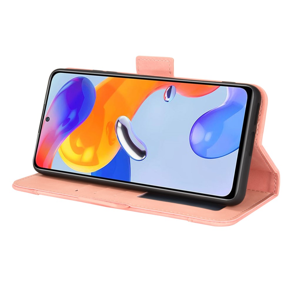  Xiaomi Redmi Note 11 Pro 5G Fodral Avtagbart Kortfodral Ljus Rosa - Teknikhallen.se