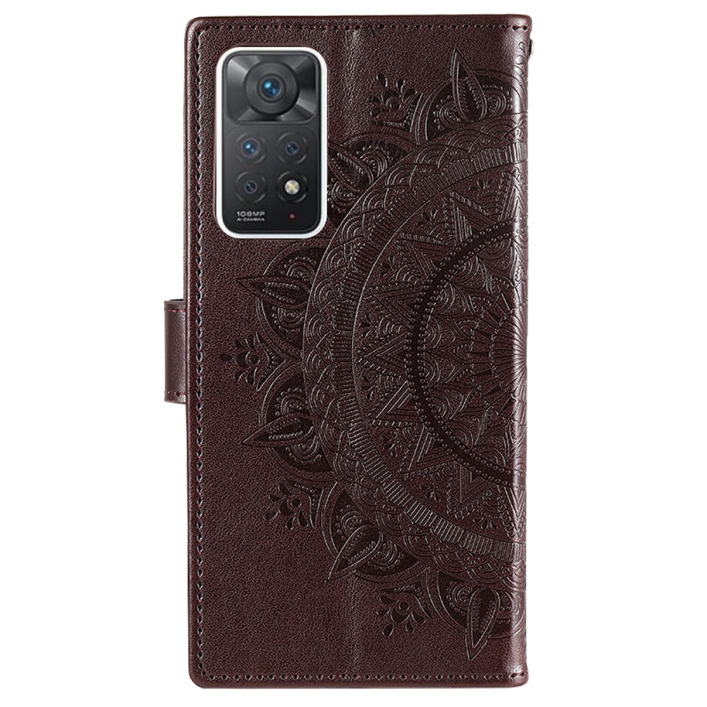  Xiaomi Redmi Note 11 Pro 5G Fodral Mandala Läder Brun - Teknikhallen.se