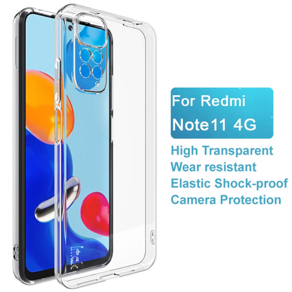 IMAK IMAK Xiaomi Redmi Note 11 4G Skal TPU Transparent - Teknikhallen.se