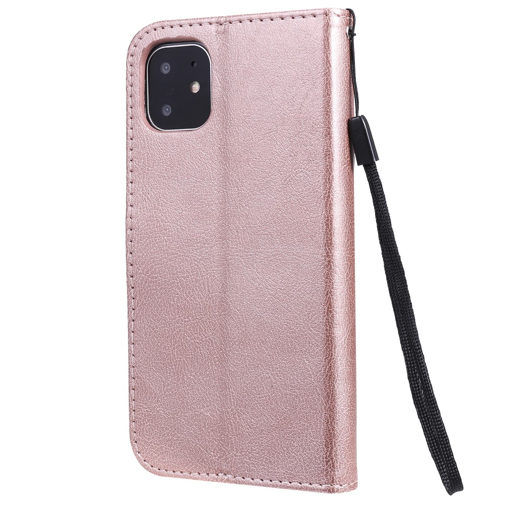  iPhone 11 - Plånboksfodral - Roséguld - Teknikhallen.se