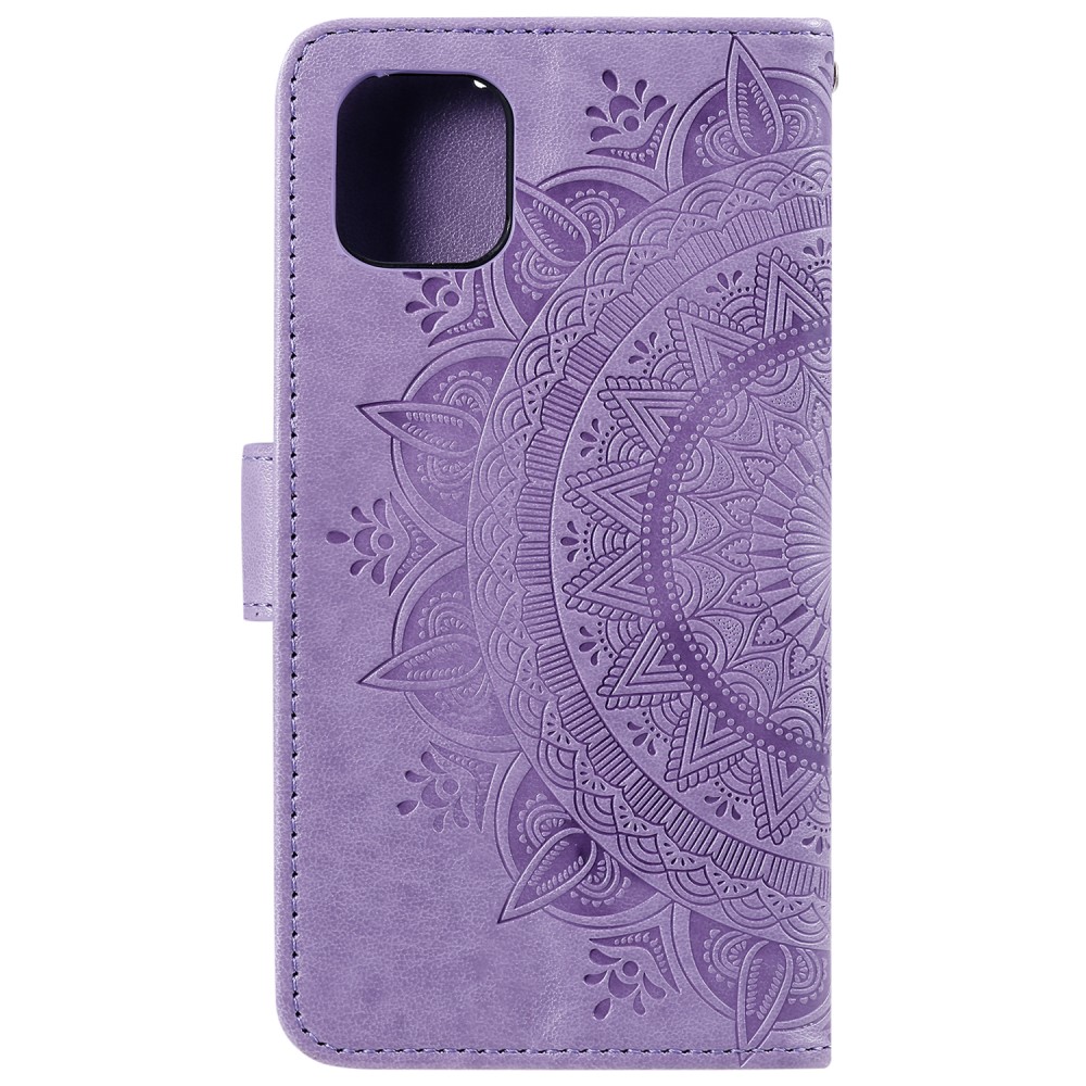  iPhone 11 - Plnboksfodral Mandala - Lila - Teknikhallen.se