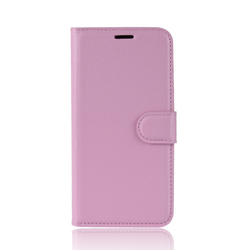  Samsung Galaxy S20 - Litchi Plnboksfodral - Ljus Rosa - Teknikhallen.se