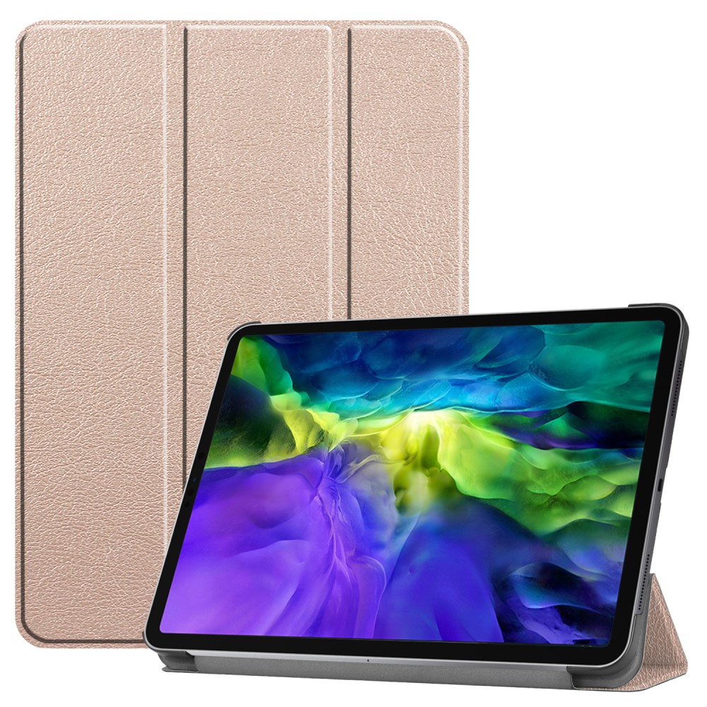  iPad Air 2020/2022/2024 / Pro 11 Fodral Tri-Fold Roséguld - Teknikhallen.se