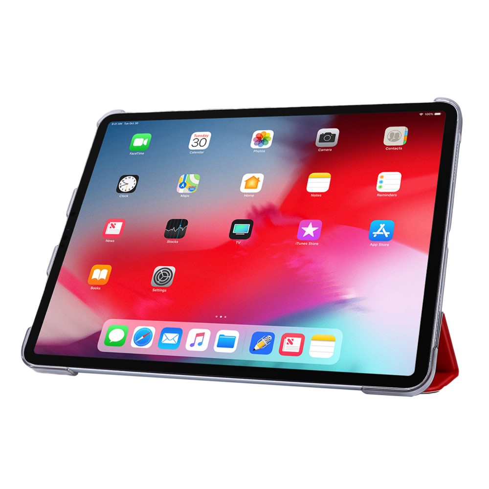  iPad Air 2020/2022/2024 / Pro 11 Tri-Fold Fodral Röd - Teknikhallen.se