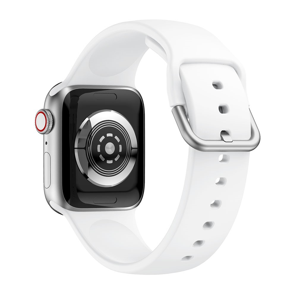  Silikon Armband - Apple Watch 41/40/38 mm - Vit - Teknikhallen.se