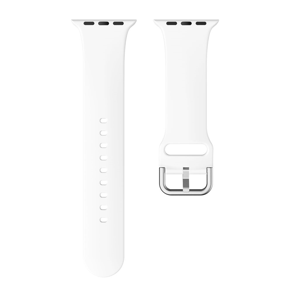  Silikon Armband - Apple Watch 41/40/38 mm - Vit - Teknikhallen.se