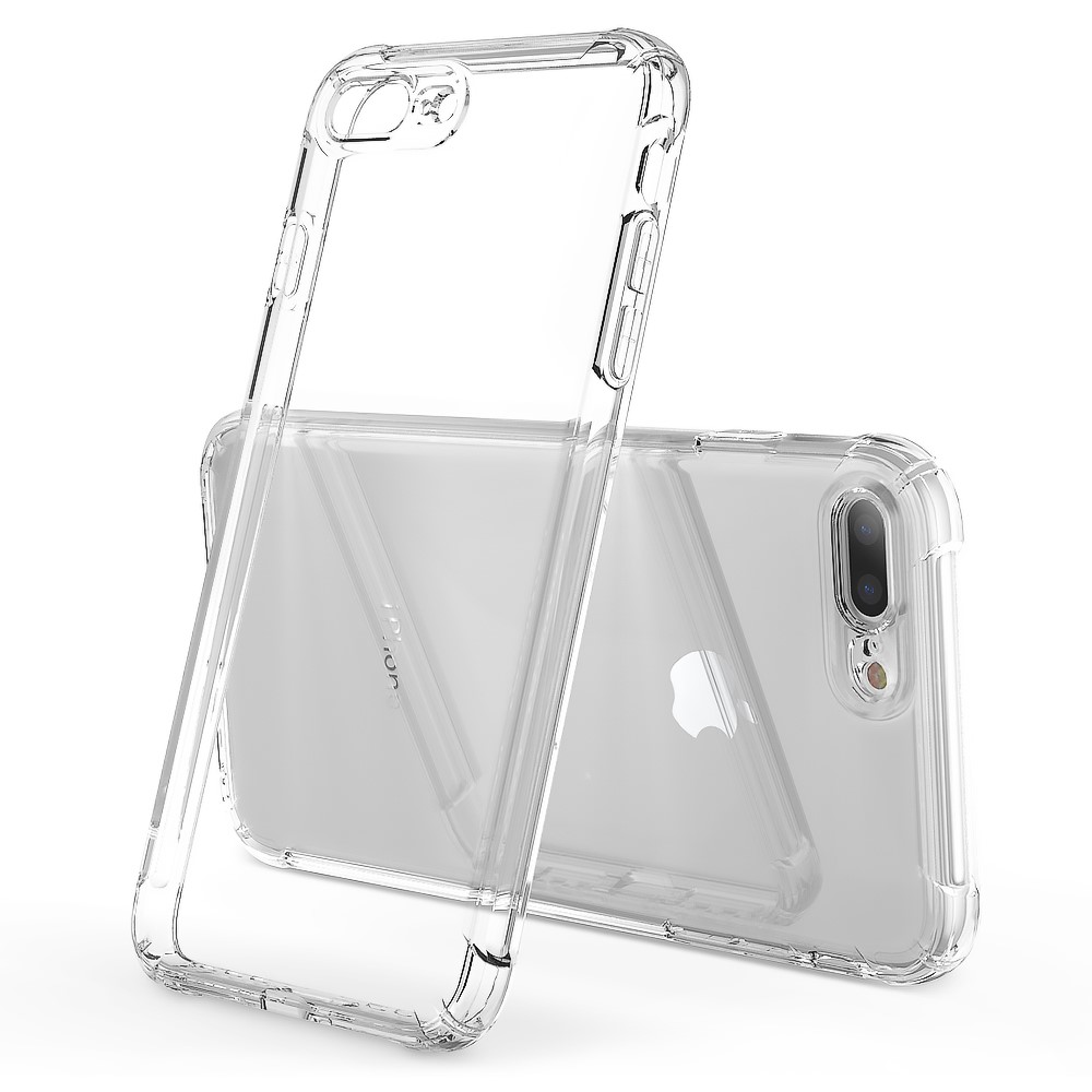  iPhone 7/8 Plus - Shockproof TPU Skal - Transparent - Teknikhallen.se