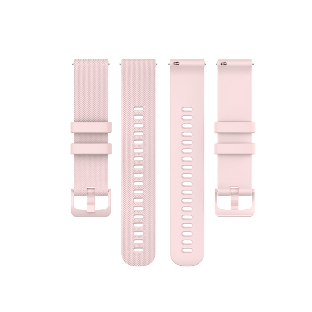  Silikon Armband För Smartwatch - Ljus Rosa (20mm) - Teknikhallen.se