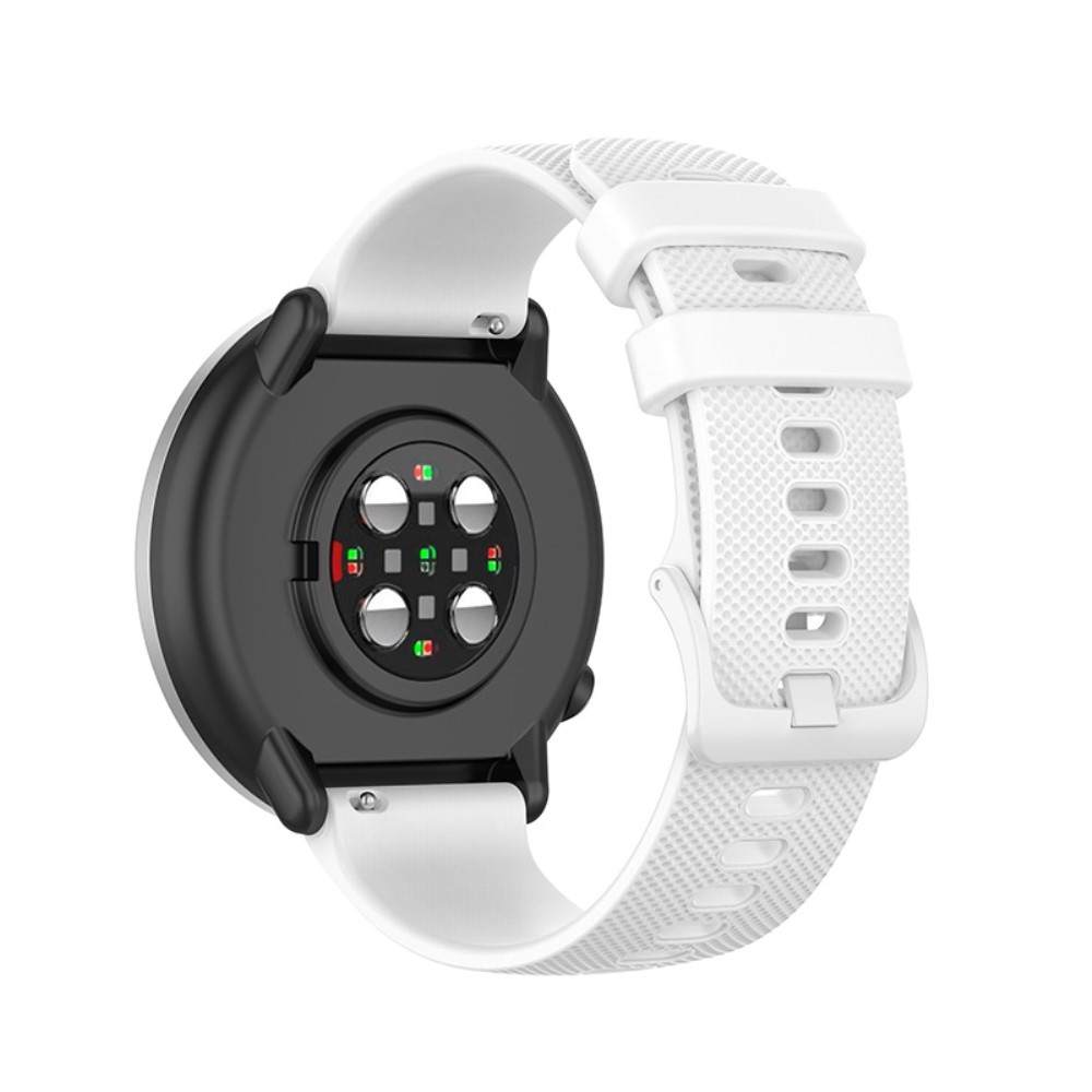  Silikon Armband För Smartwatch - Vit (20 mm) - Teknikhallen.se