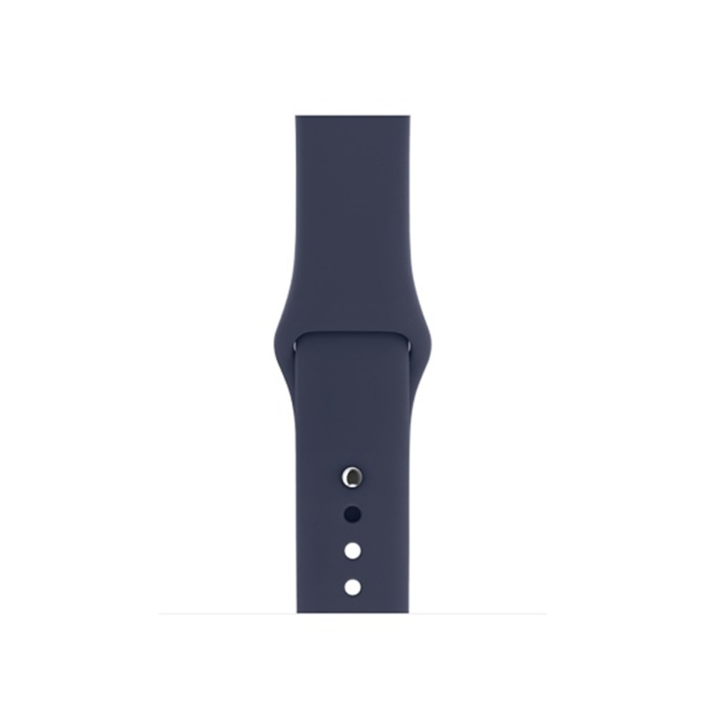  Silikon Armband Apple Watch 42/44/45/49 mm Navy Blue (M/L) - Teknikhallen.se