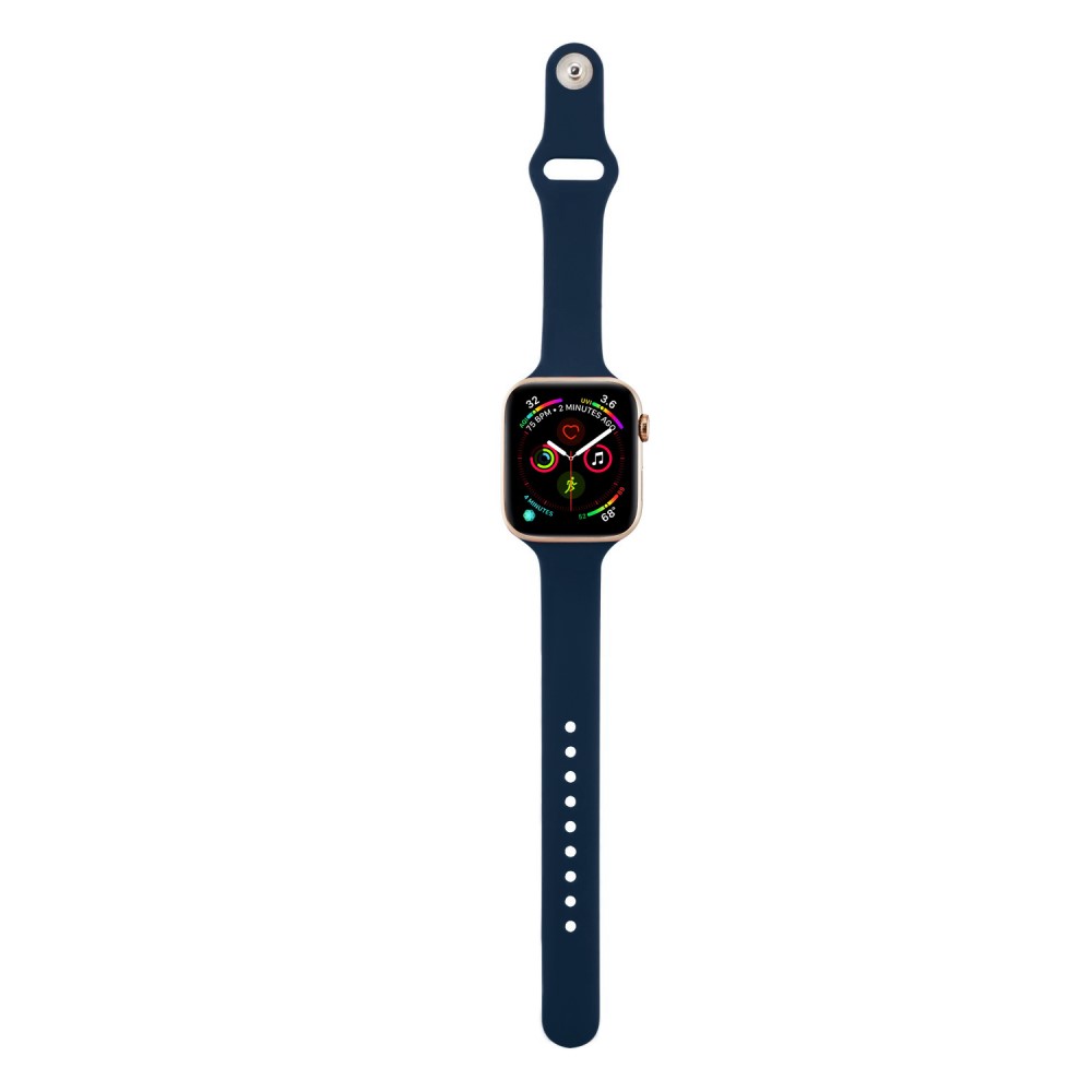  Silikon Armband Apple Watch 38/40/41 mm - Mörk Blå - Teknikhallen.se