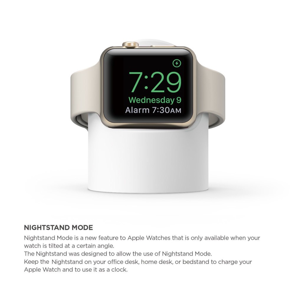  Apple Watch Silikon Stativ Vit - Teknikhallen.se