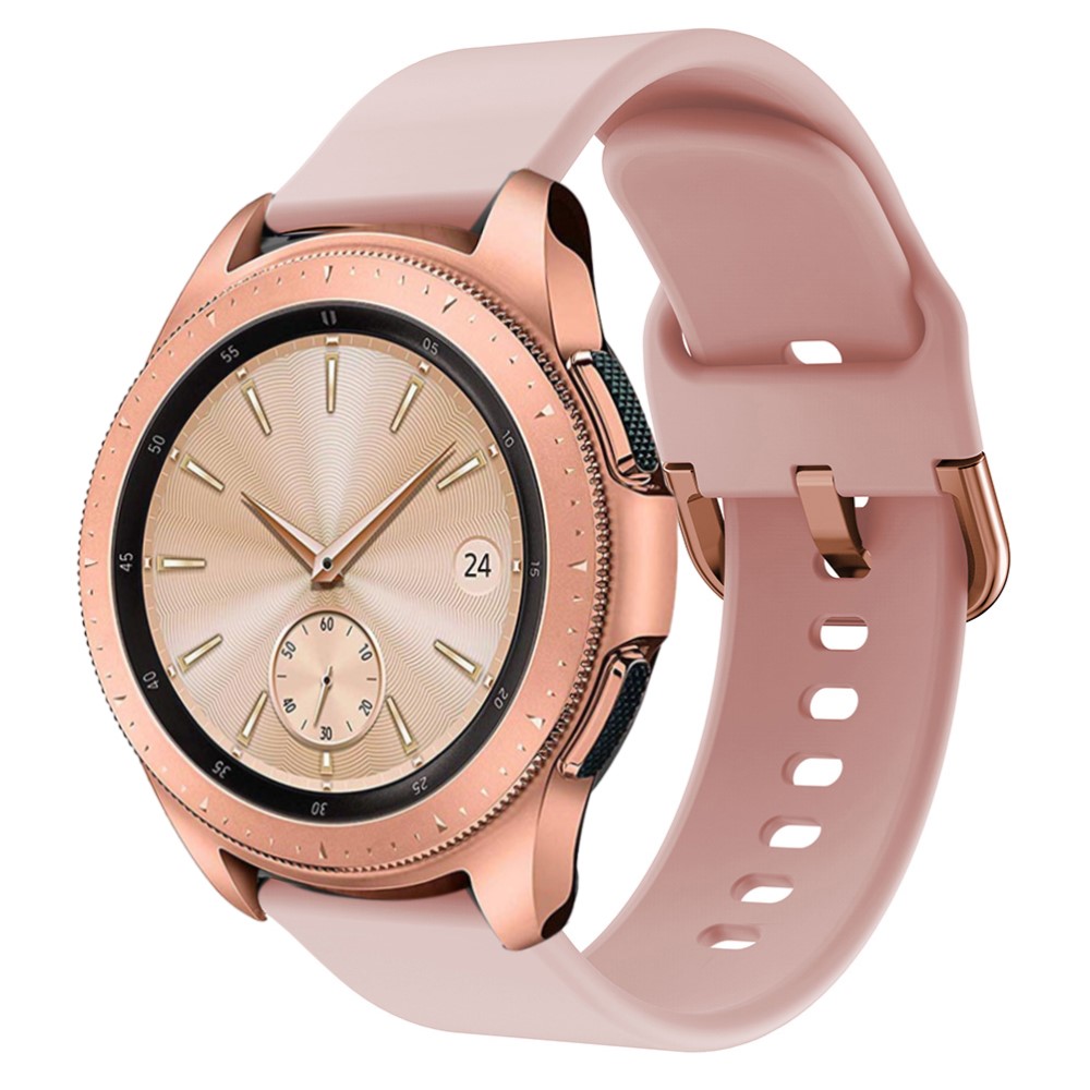 Silikon Armband För Smartwatch (20mm) - Rosa - Teknikhallen.se
