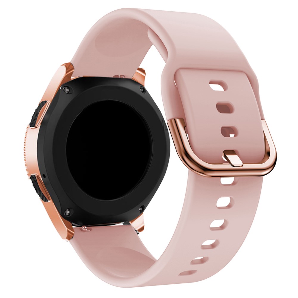  Silikon Armband För Smartwatch (20mm) - Rosa - Teknikhallen.se
