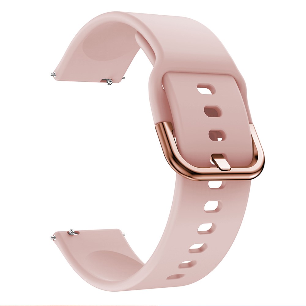  Silikon Armband För Smartwatch (20mm) - Rosa - Teknikhallen.se
