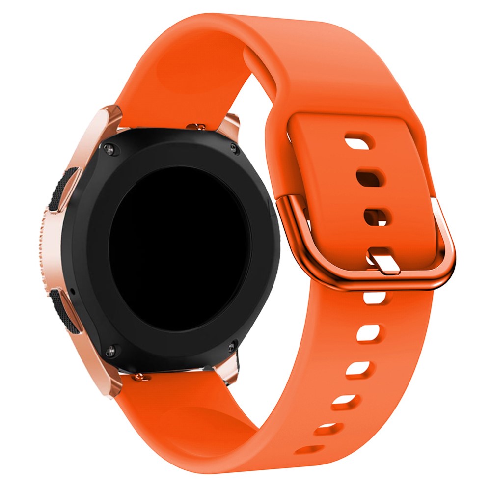  Silikon Armband För Smartwatch (20mm) - Orange - Teknikhallen.se