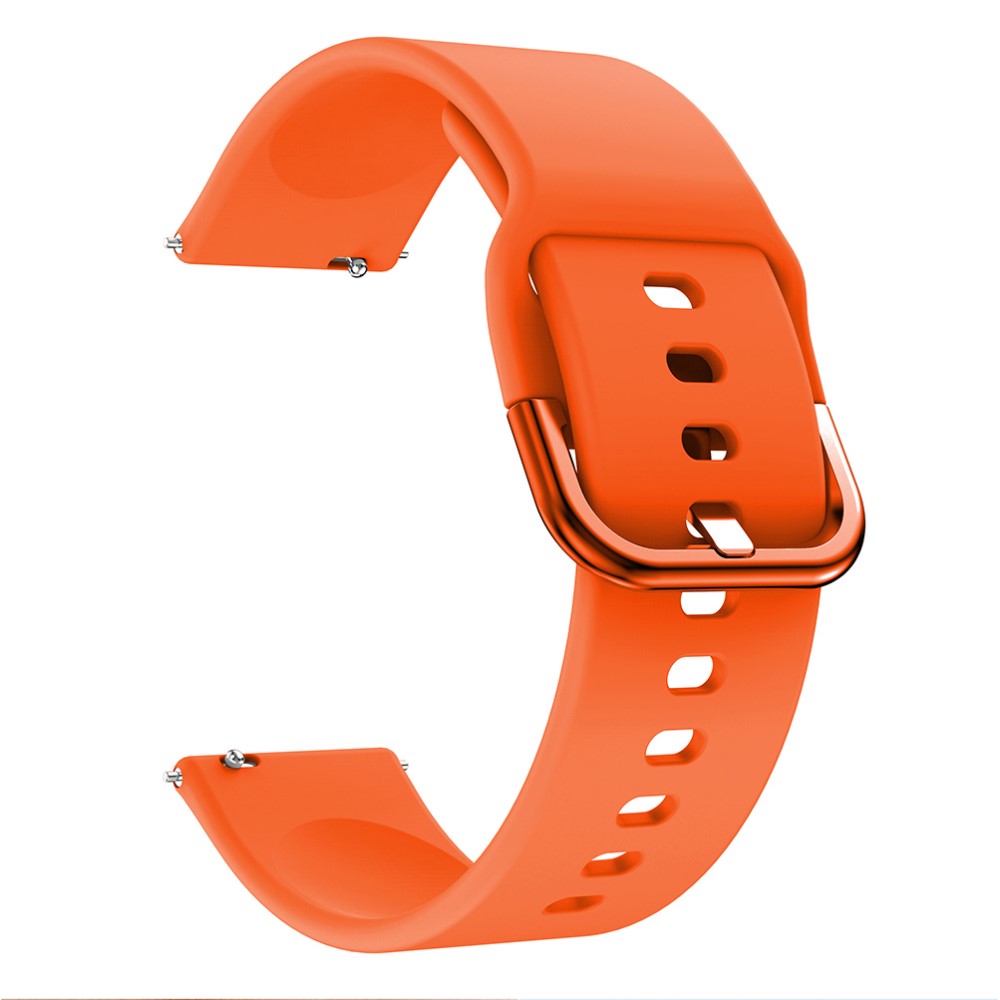  Silikon Armband För Smartwatch (20mm) - Orange - Teknikhallen.se