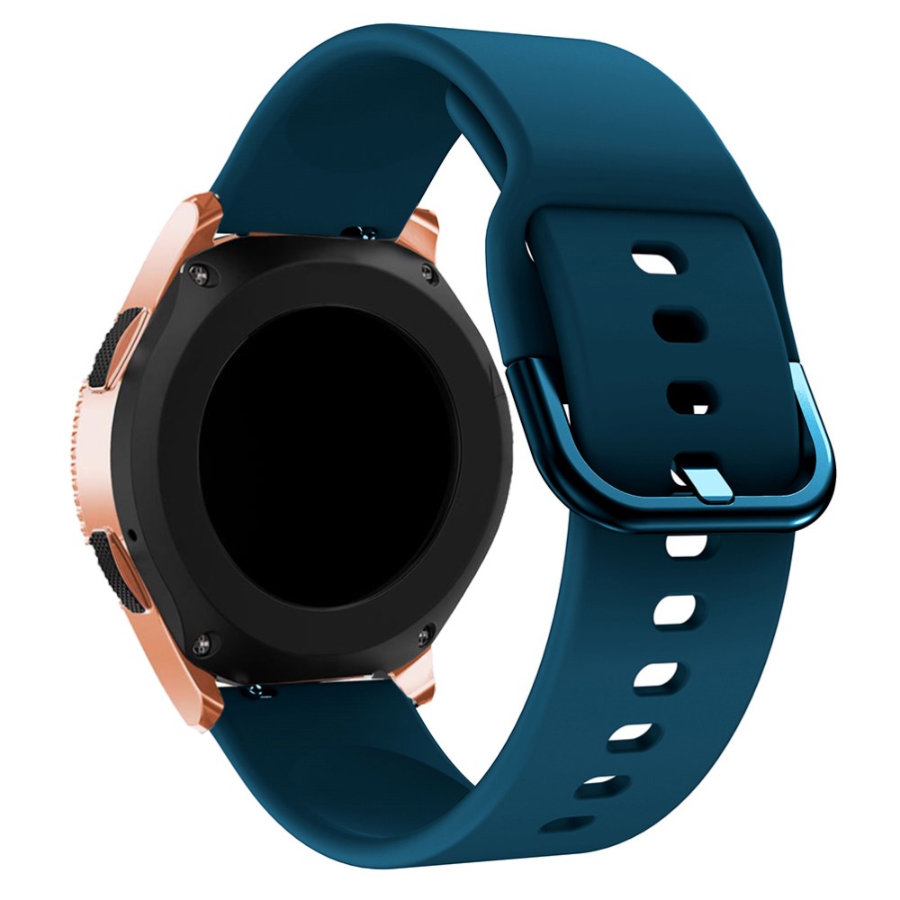  Silikon Armband För Smartwatch (20mm) - Mörk Blå - Teknikhallen.se