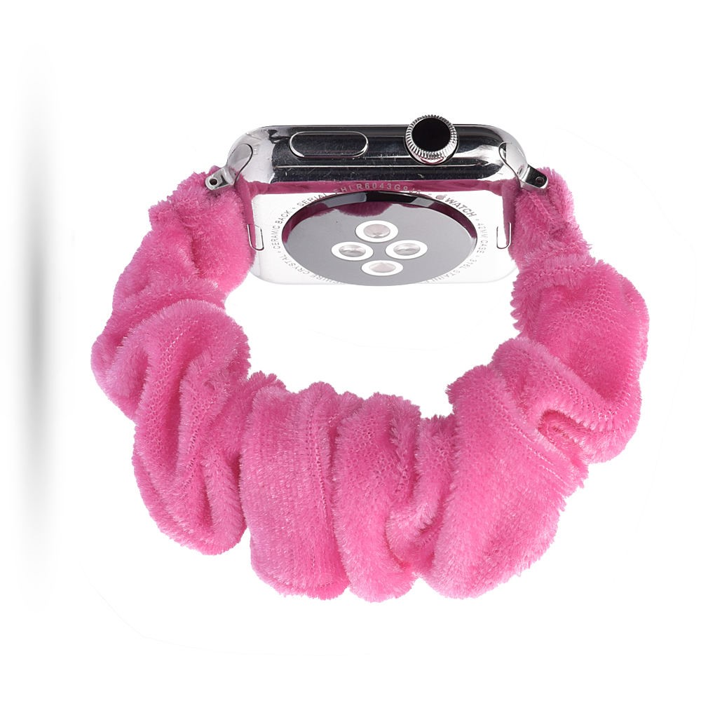  Scrunchie Pink Armband Apple Watch 42/44/45/49 mm - Teknikhallen.se