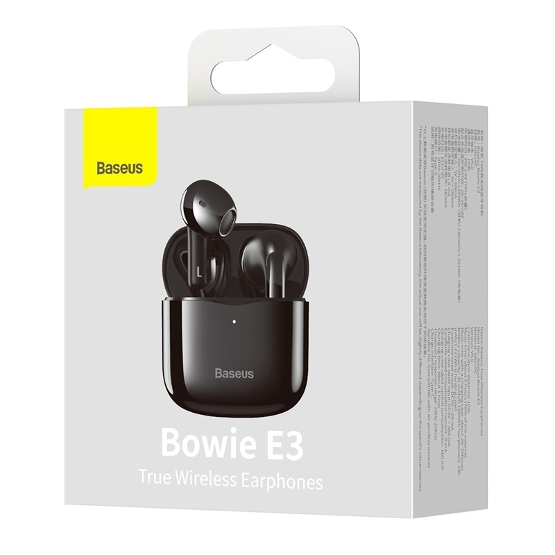BASEUS Baseus Bowie E3 True Wireless Hörlurar - Svart - Teknikhallen.se
