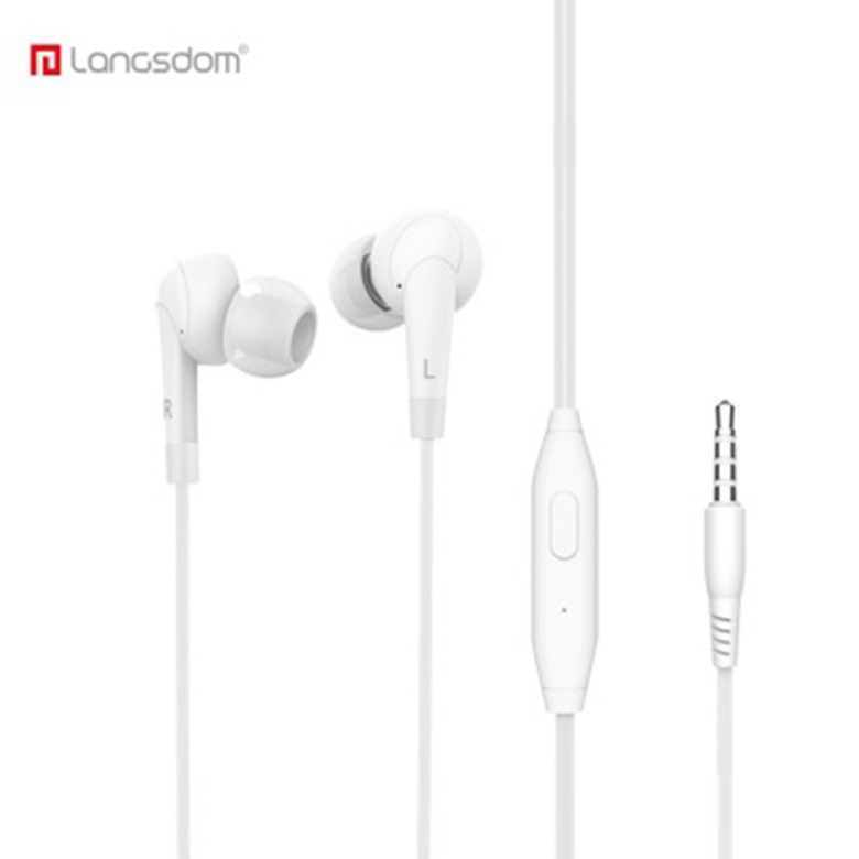  Langsdom MJ62 Hörlurar In-Ear - Vit - Teknikhallen.se