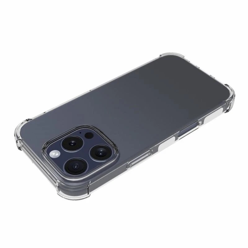  iPhone 16 Pro Skal Shockproof TPU Transparent - Teknikhallen.se