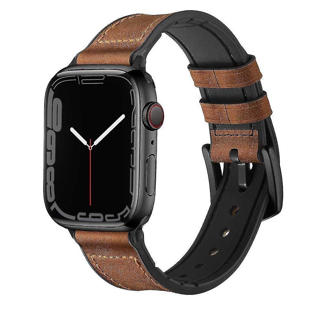  Lderarmband Apple Watch 42/44/45/49 mm Brun - Teknikhallen.se