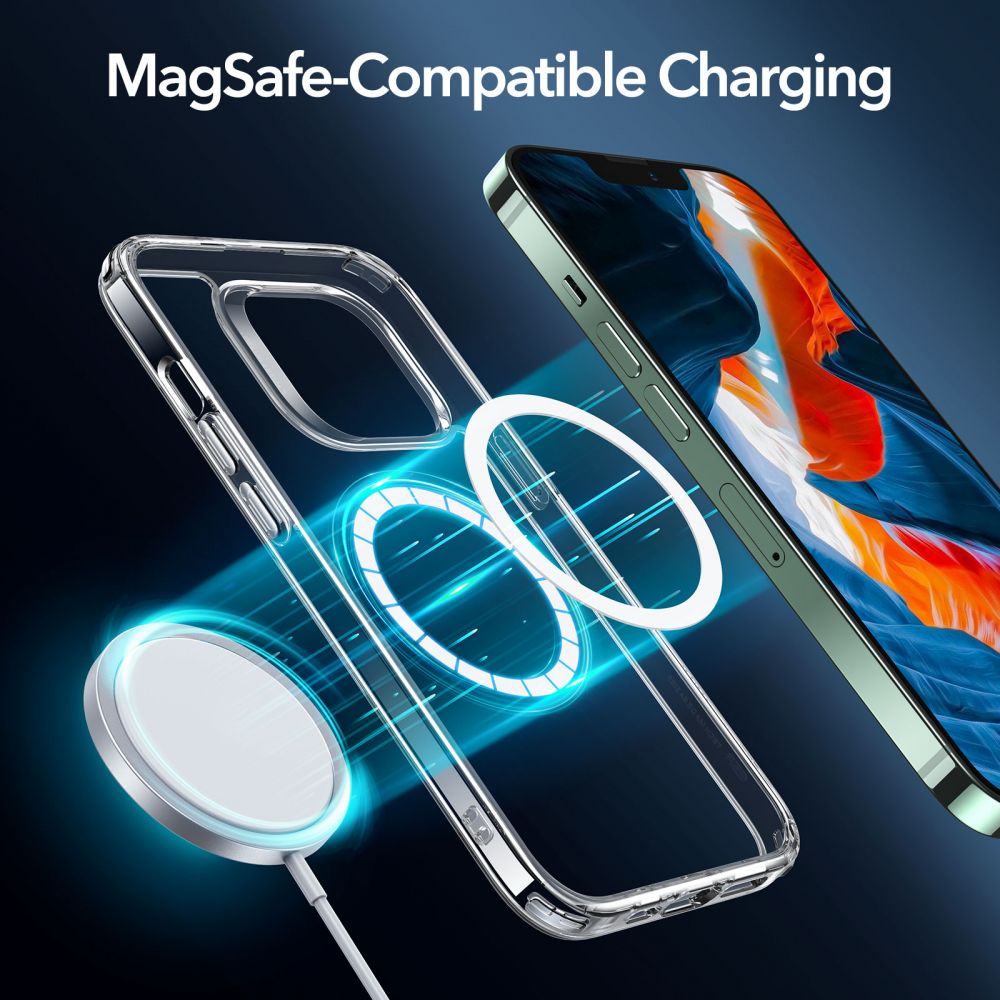 ESR ESR iPhone 13 Pro Max Skal MagSafe Hybrid Transparent - Teknikhallen.se