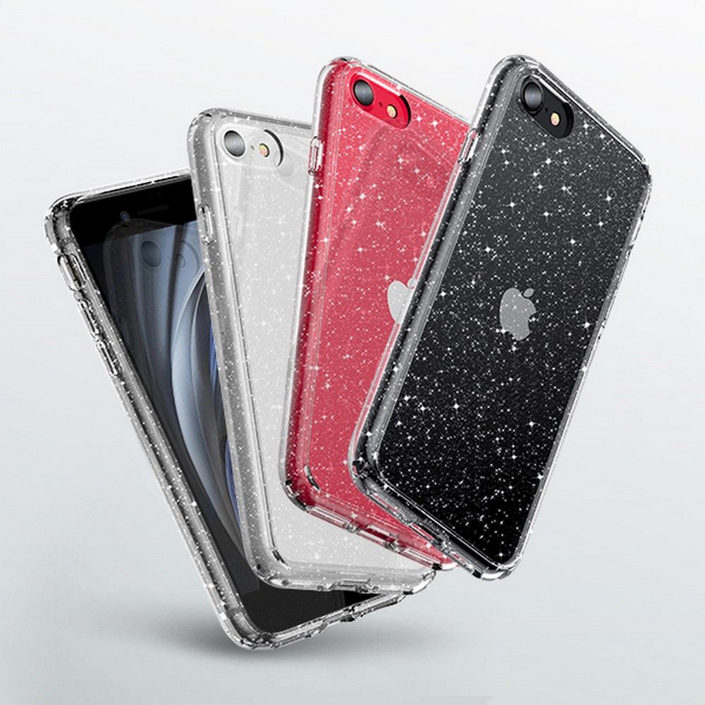 Tech-Protect Tech-Protect iPhone 7/8/SE Skal Glitter Transparent - Teknikhallen.se