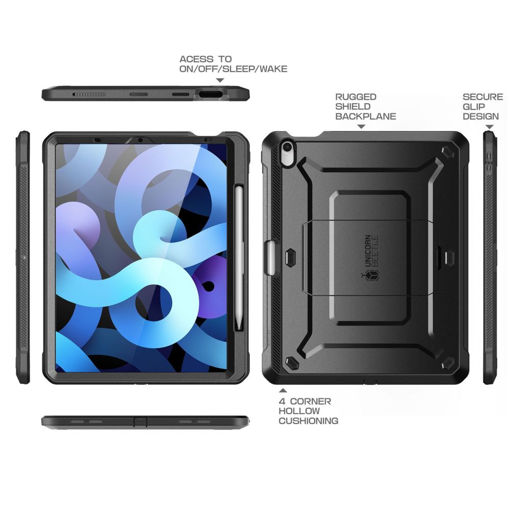 Supcase Supcase iPad Air 2020/2022/2024 Skal Unicorn Beetle Pro Svart - Teknikhallen.se